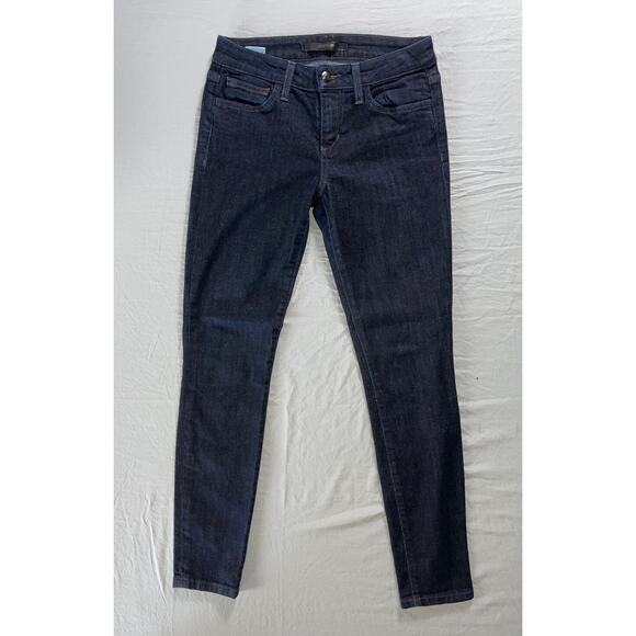 Joe's 'Skinny Ankle' Lightweight 5-Pocket Stretch Denim Jeans. Dark Wash, 25 EUC - Picture 1 of 5